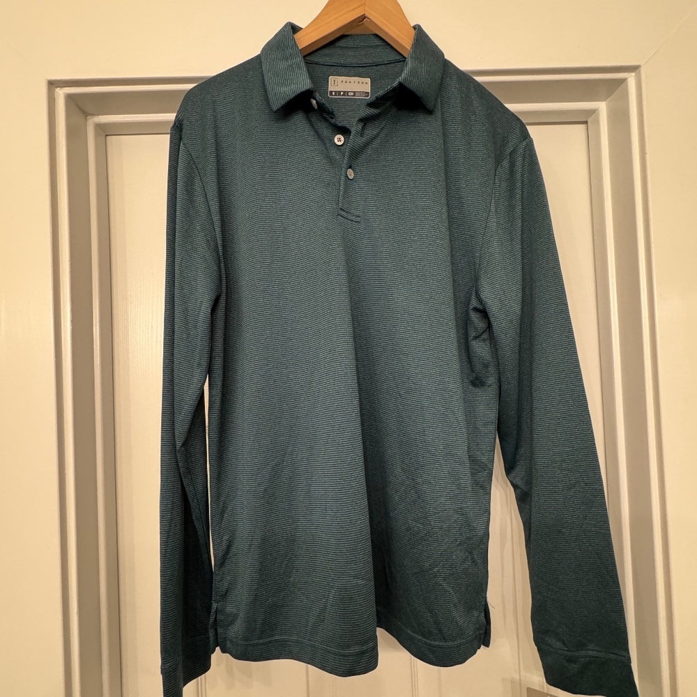 Men's Polo Golf Moisture Wicking ActiveWear Long Sleeves